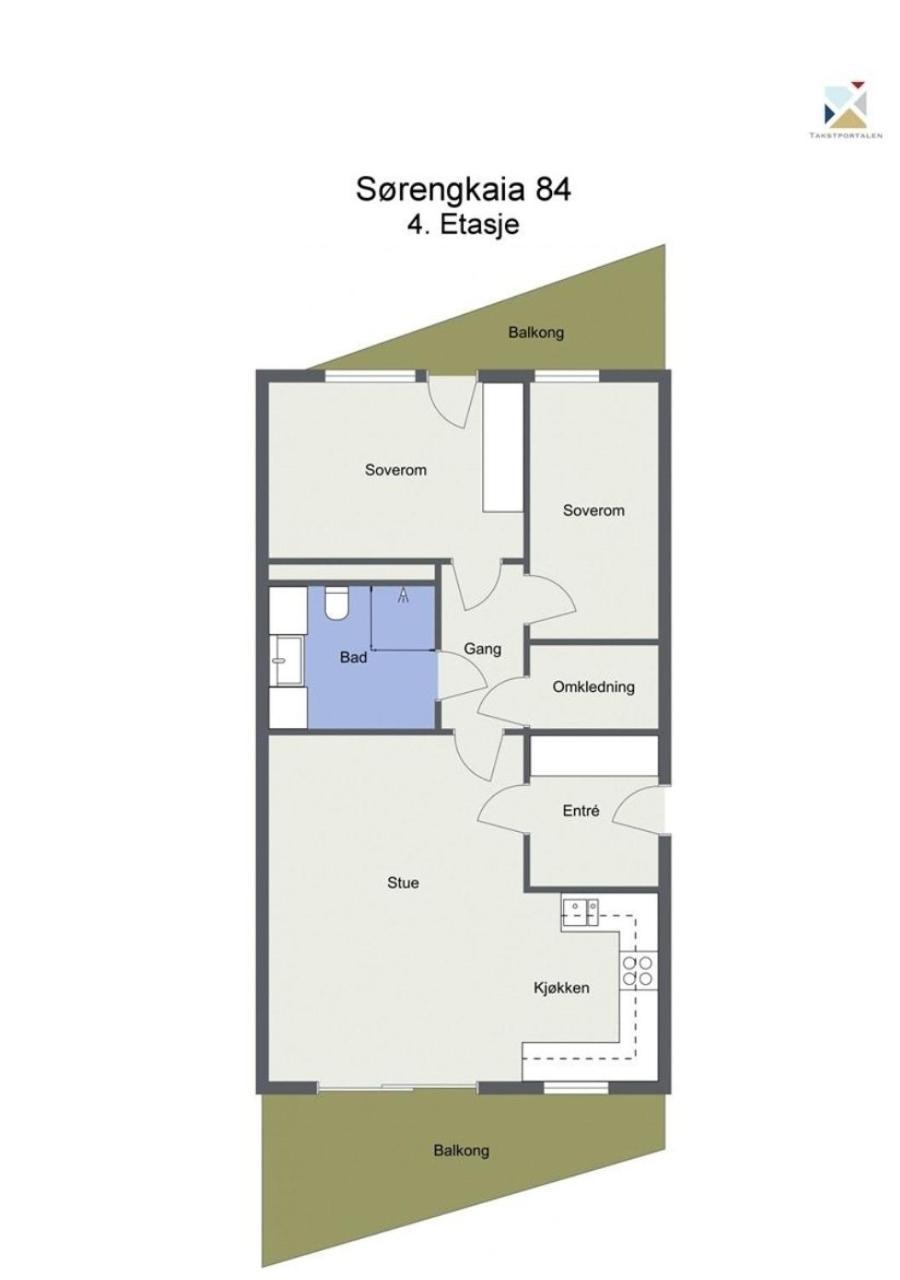 Apartment Seaside - 2 Sunny Balconies - Modern - 6 Pax Oslo